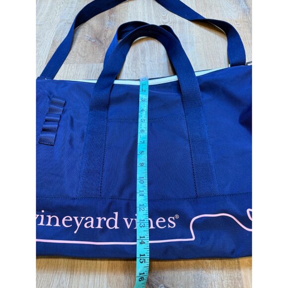 Vineyard Vines x Target Navy Blue Duffel Bag With Adjustable Strap & Zipper Clos - Picture 5 of 6
